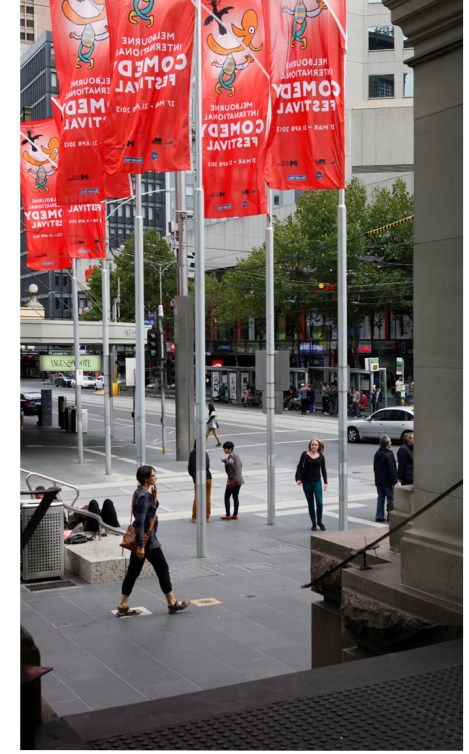 Greg Neville: The Bourke Street Mall 2013, after Mark Strizic, 1950s