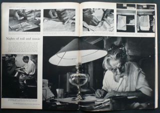 W. Eugene  Smith, French Equatorial Africa. Gabon. Lambarene. 1954. "Dr. Albert SCHWEITZER in his office".