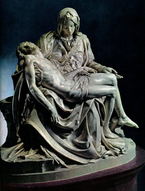 Michelangelo Buonarroti: The Pietà (1498–1499), St. Peter's Basilica, Vatican City
