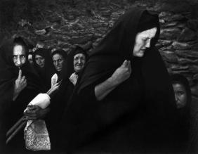 W. Eugene  Smith View profile SPAIN. Extremadura. Province of Caceres. Deleitosa. 1951. Women mourning at Juan Carra Trujillo's funeral. From "Spanish Village" photo-essay.